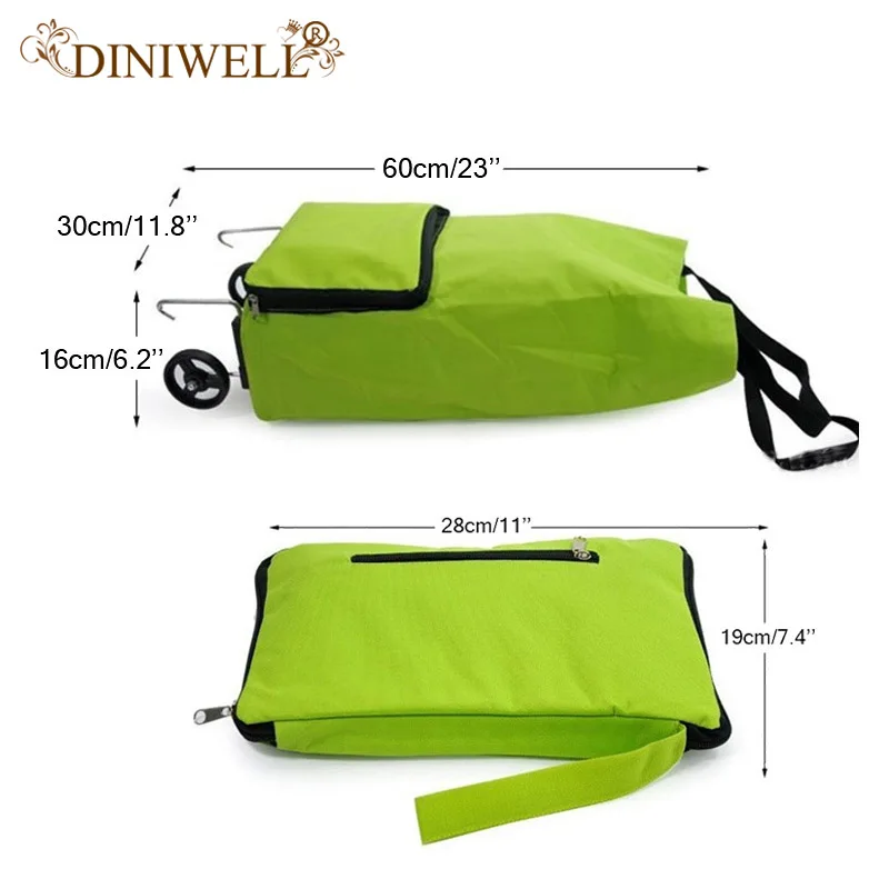 Складная корзина для покупок DINIWELL из ткани Оксфорд сумка на колесиках посылка