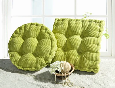 Толстый геморрой стул подушка для сидения для кухни квадратный копчик ортопедические подушки для стула нижний Декор для дома и офиса 40*40 см - Цвет: Green