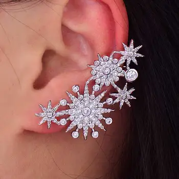 

GODKI Luxury Design Marvellous Cubic Zircon Star Ear Bone Cuff Earring