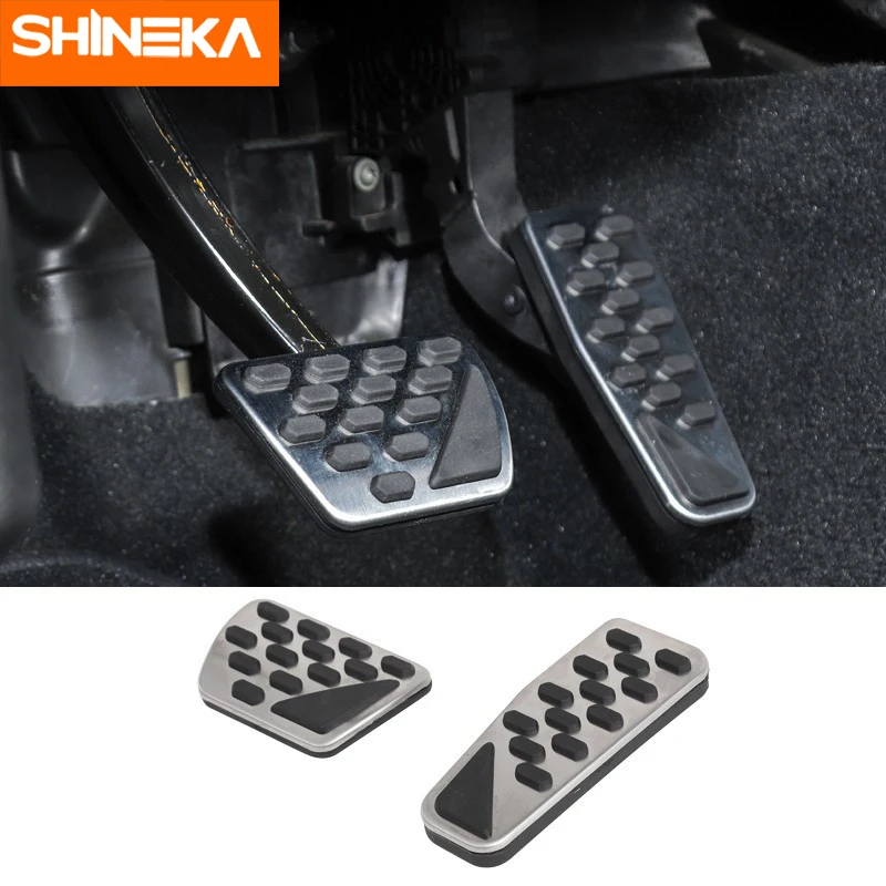 SHINEKA 2 шт. педали для Jeep Wrangler JL 2018 + Автомобильный акселератор педаль тормоза