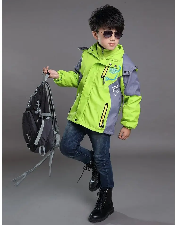 Съемная подкладка для детей, уличная куртка теплая ветрозащитная одежда с толстым пальто осенне-зимняя спортивная повязка термобелье для мальчиков