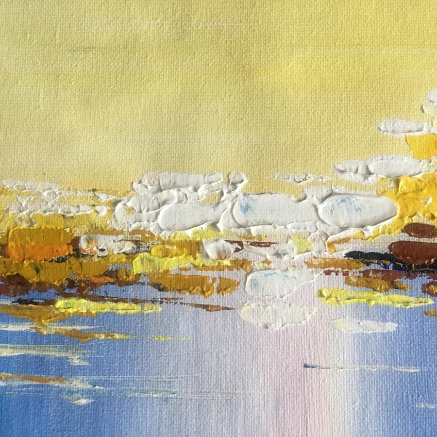 Online Landscape Abstract Painting Style Modern Wall Art Canvas Painting Acrylic Paints For Home Wall Decoration No Frame