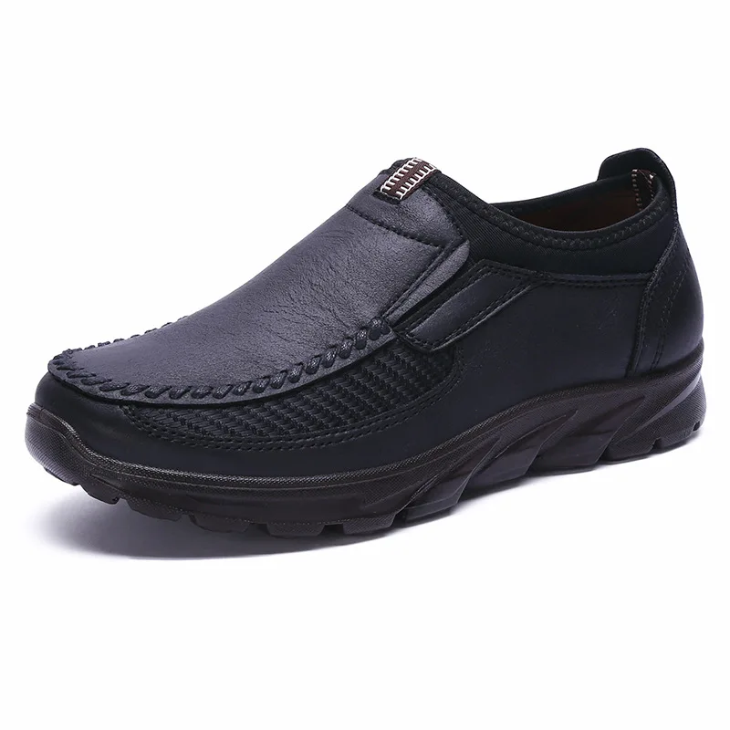 Роскошная брендовая мужская повседневная обувь; Легкие дышащие кроссовки; Мужская обувь для ходьбы; модная сетчатая обувь; Zapatillas; большие размеры 38-48 - Цвет: Черный