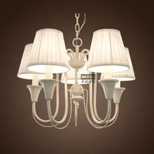 Ferr EMS 5 головы стиль бежевый подвесной светильник короткое декоративное освещение в американском стиле, железные лампы ZX144