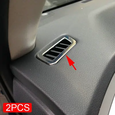 

Chrome Dashboard Air Vent Cover For Nissan Rogue Qashqai Interior Overlay Trims