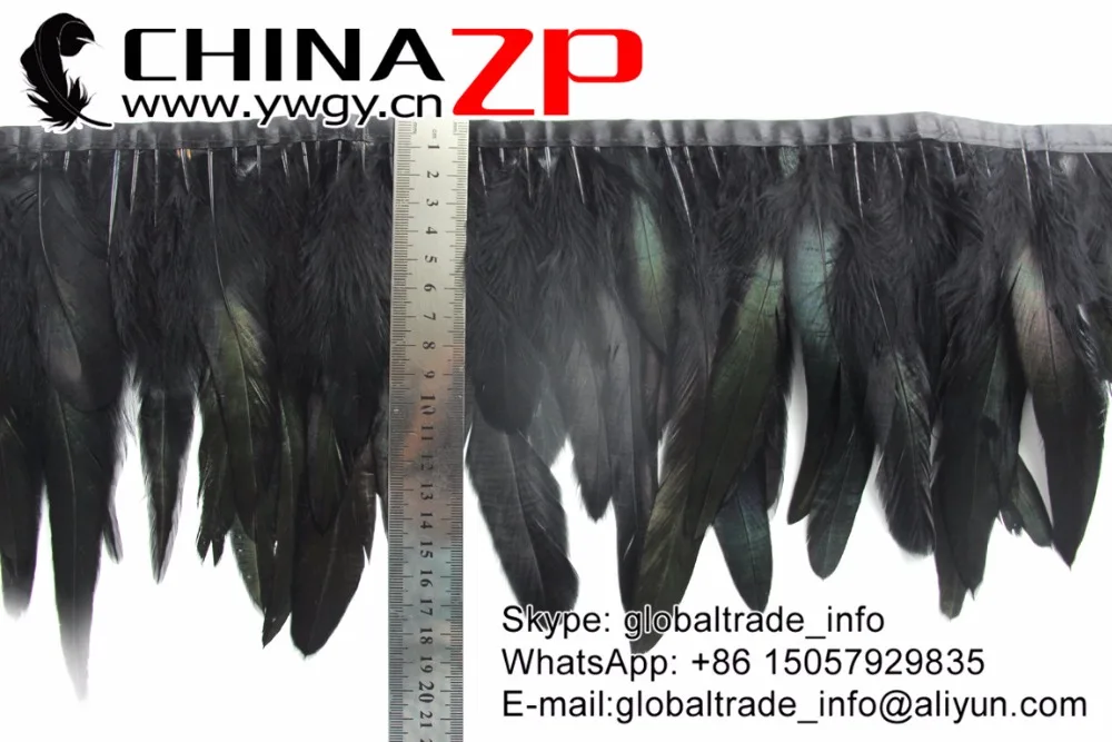 1 Directly Dyed Rooster Half Bronze Schlappen Feather Trim (6)