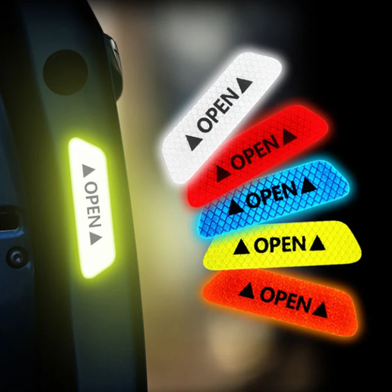 

Car Warning Mark Reflective Tape Safety Lighting Luminous Tapes For Volkswagen Golf 4 5 7 6 Honda Civic Accord Chevrolet Cruze