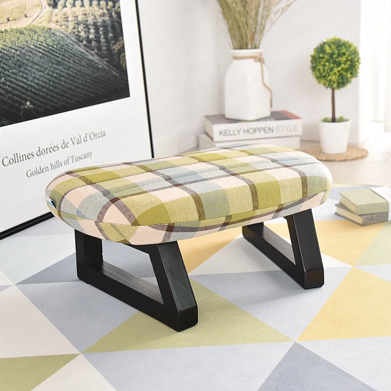 B домашний модный креативный тканевый стул, гостиная диван скамья для взрослых Обувь скамья обувь устойчивый деревянный стул