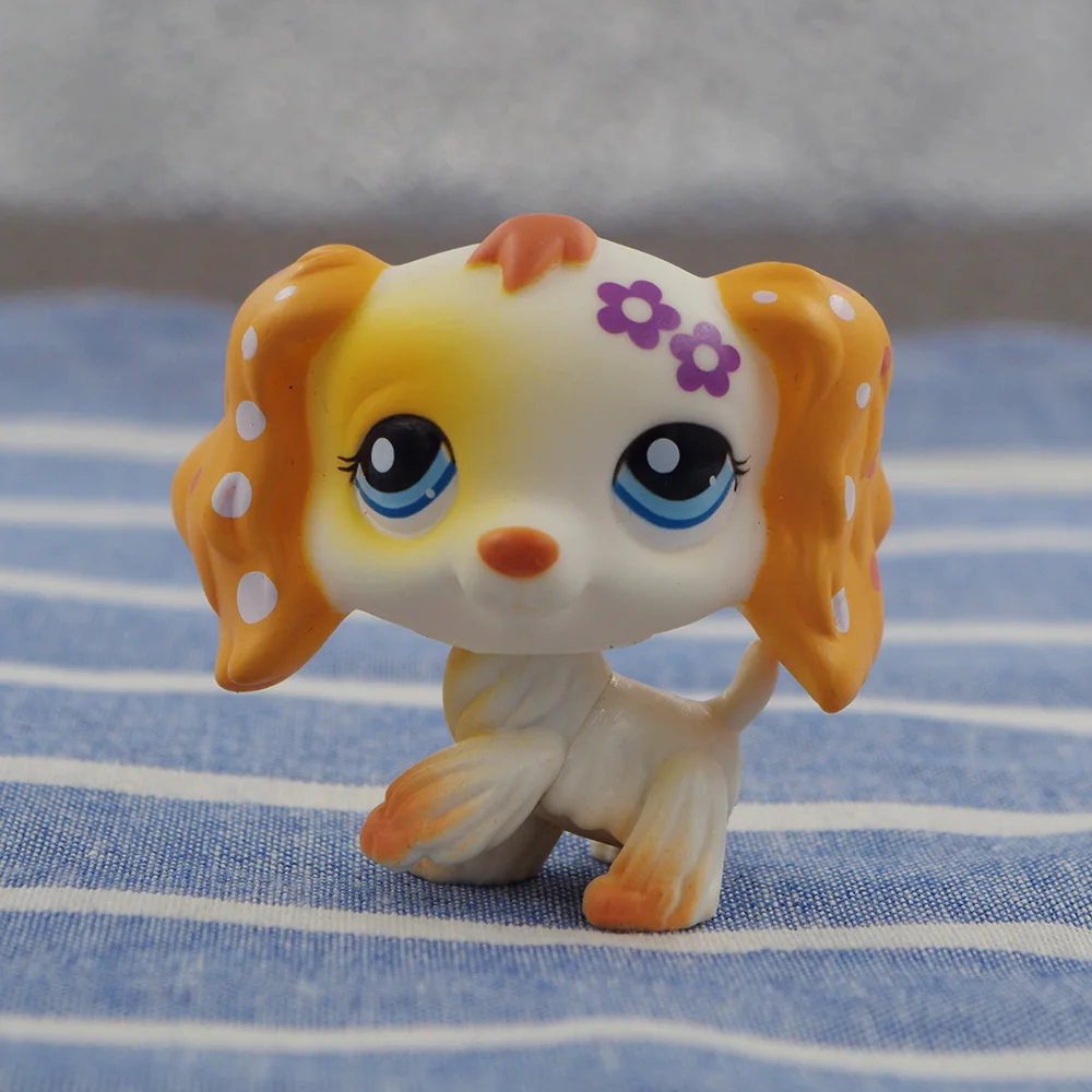 Pet Shop Blue Eyes Two Purple Flower Cute Beagle PS Kids Toys Gifts