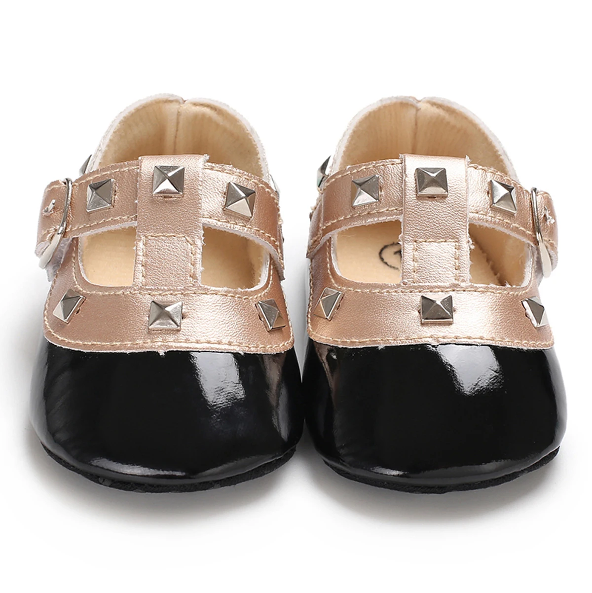 Обувь принцессы с бантом для новорожденных девочек; нескользящая Мягкая подошва; Детские кроссовки; элегантные кожаные туфли