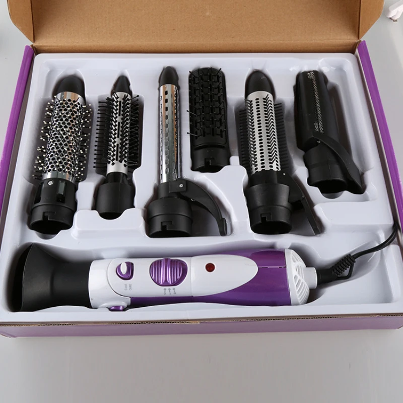 Secador de Cabelo Profissional e Volumizer e Alisador de Cabelo Escova de Cabelo 7 em 1 Multifuncional D42 19 Eletrodomésticos