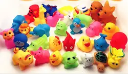 13 шт./компл. прекрасный смешанный squeeze звук скрипучий игрушки для купания для ребенка Животные красочные мягкие резиновые поплавок