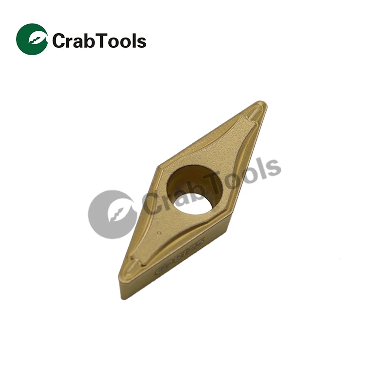 

Crab Tools Teagutec 10PC VBMT 160408 FG TT8125 Metal Turning Lathe Tools Turning Cutter Carbide Insert CNC Tool Tip Machine