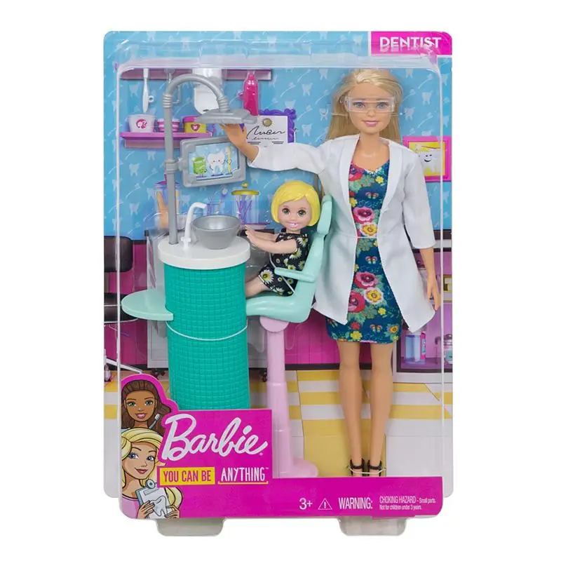 Original Barbie Brand Dentist Doctor Princess American Dolls Baby Doll for Birthday Gift Girl Toys Boneca Juguetes for Children