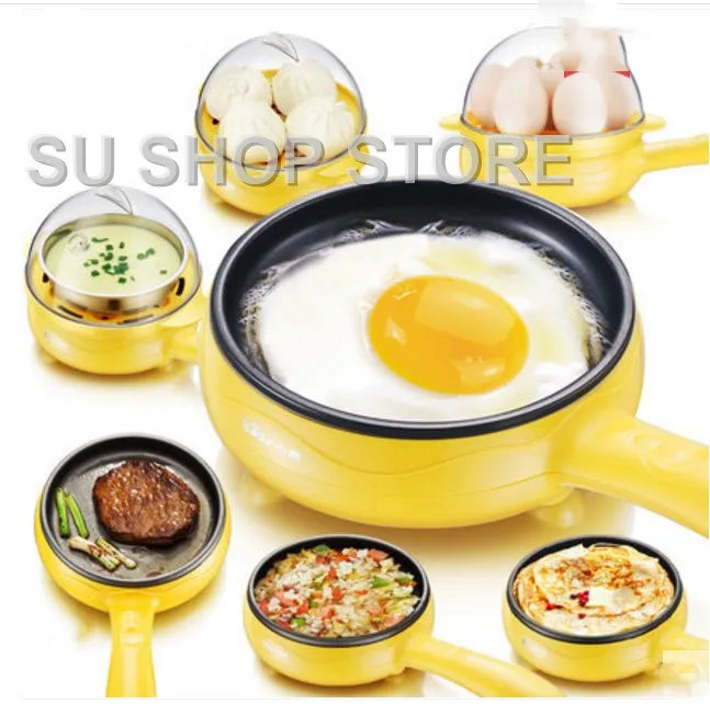 Multifunction household mini egg omelette Pancakes Electric Fried Steak Frying Pan Non-Stick Boiled eggs boiler steamer Shut Off Multifunction household mini egg omelette Pancakes Electric Fried Steak Frying Pan Non-Stick Boiled eggs boiler steamer Shut Off