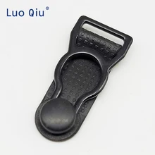 Luo Qiu зажимы на подтяжках черный металл+ черный ПП 20 шт./лот 1,2 см Зажим для чулок зажимы для одежды аксессуары для шитья