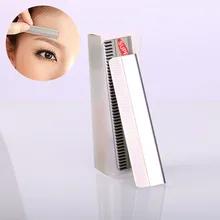 100 шт. Бритва для бровей из нержавеющей стали, микроблейдинг, триммер для бровей, триммеры для бритья бровей, инструменты для макияжа