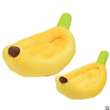 Новая кровать для домашних животных в форме банана мягкий домик для собак прекрасный питомник, теплый, портативный, Вельветовая кровать для кошки, гнездо для маленьких средних украшения для домашних животных