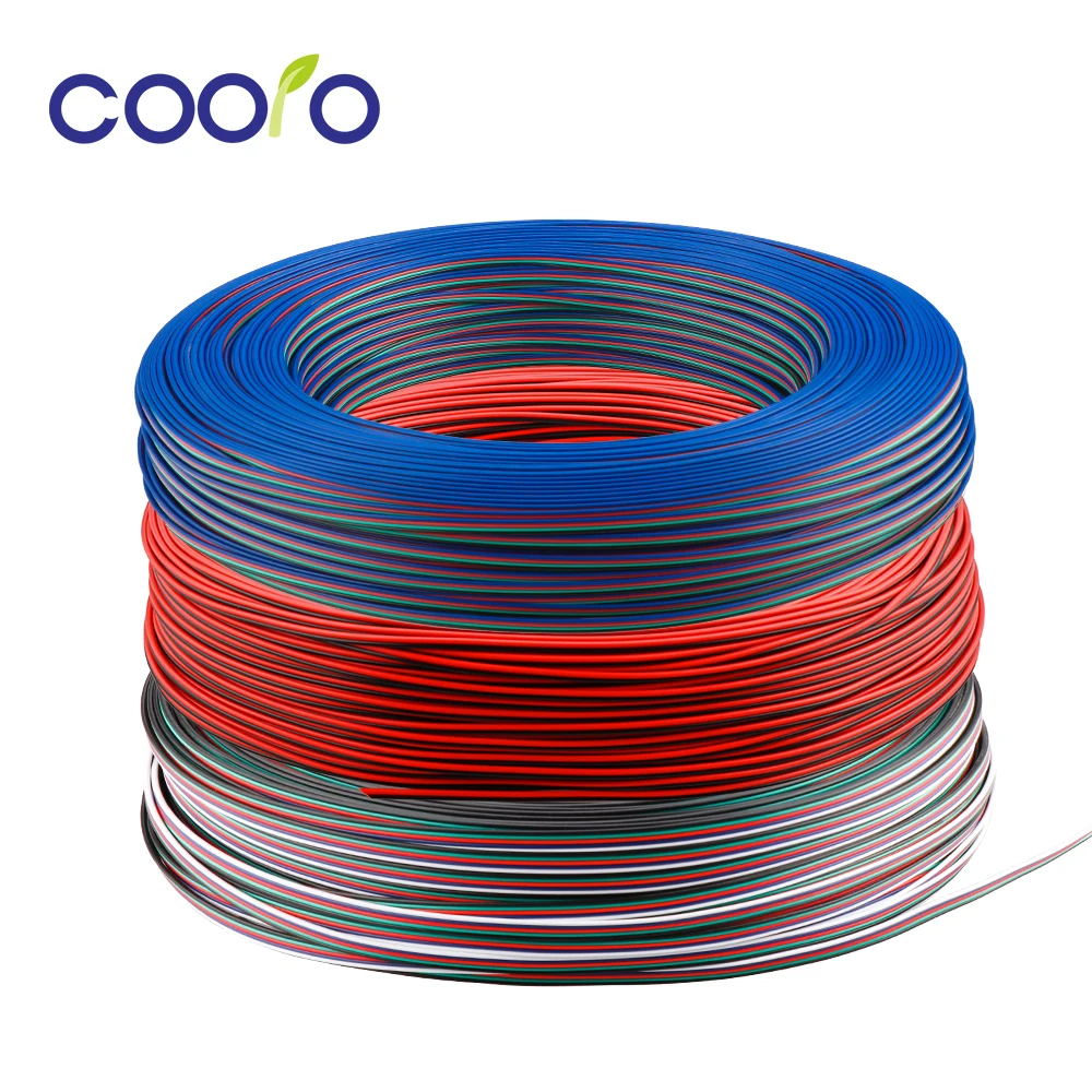 

2pin 3pin 4Pin 5pin 22 AWG Electrical Wire Tinned Copper Insulated PVC Extension LED Connector Wire Cable 1m/5m/10m