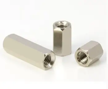 

10pcs M3 hexagonal Nickel-plated copper column double pass head columns chassis hexagonal double hollow bolt 20-45mm length