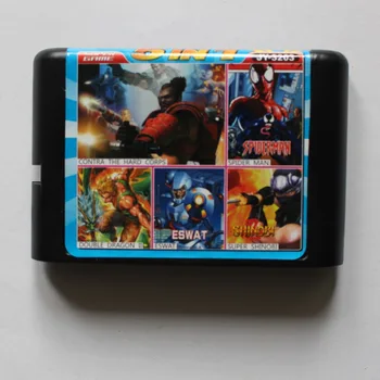 

Contra Hard Corps/ Spiderman/ Double Dragon 2/ ESWAT/ Super Shinobi 16 bit MD Game Card For Sega 16bit Game Player