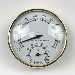 Корпус из нержавеющей стали Паровой термометр для комнаты гигрометр для ванны и сауны Крытый