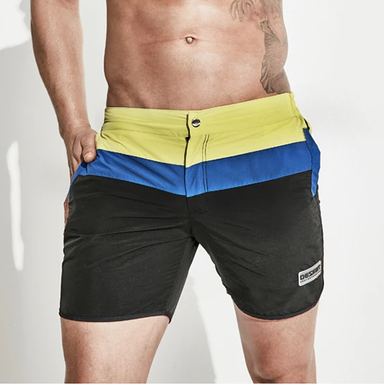 

DESMIIT brand bermuda surf shorts mens board shorts quick dry beach swim short man swimwear boardshorts with liner lining in