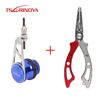 

TSURINOYA GT/PR Bobbin Knotter + Aluminum Alloy Fishing Pliers Ultra-lightweight Portable Fishing Pliers Fishing Line Winder