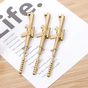 

2pcs/lot Creative Machine Gun Modeling Gel pen Cute Student Gift Water Pen Strange School Office Stationery