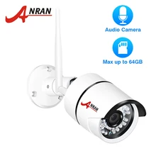 ANRAN 1080 P IP камера Wifi уличная Водонепроницаемая камера системы безопасности HD аудио запись беспроводная камера видеонаблюдения встроенный слот для sd-карты