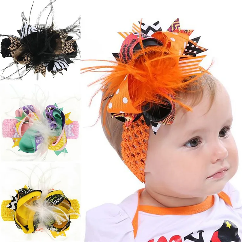 Детские ленты для волос ручной работы с бантом|accessories feather|hairband featherfeathers for hair |