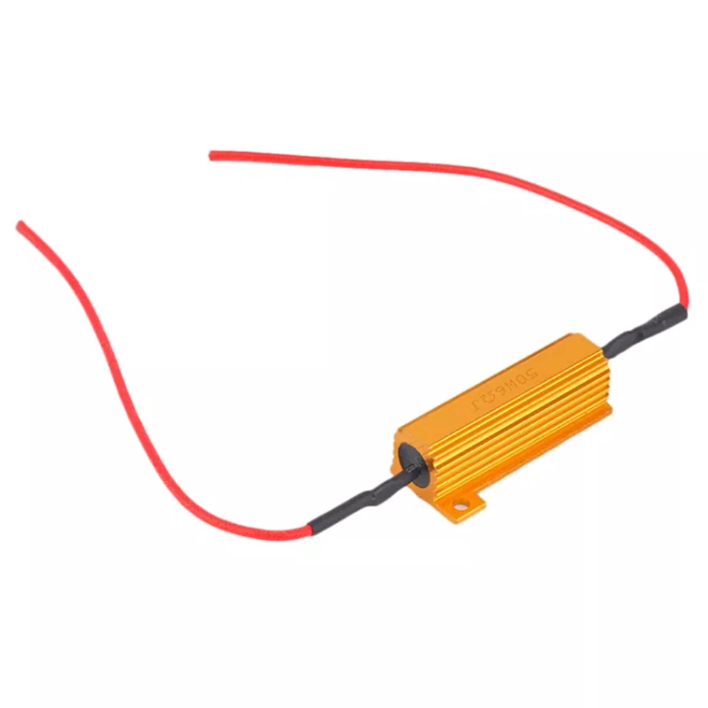 

12V 50W 6ohm Resistors LED Car Light Resistance Decoder Fix Auto Led Bulbs Error Turn Signal Blink Controllers