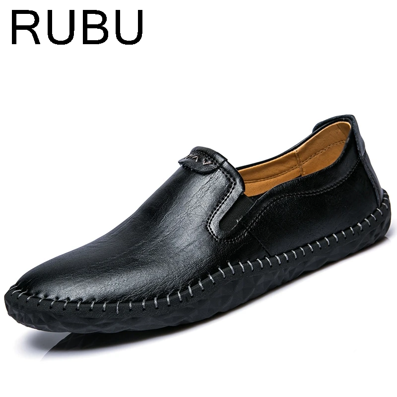 Men s Casual Shoes Genuine Leather Men Shoes Soft Moccasins font b Loafers b font Fashion