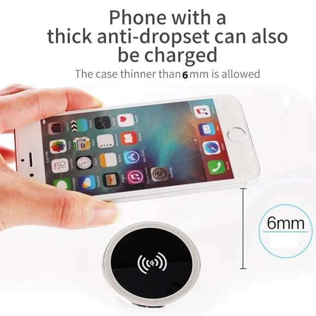 Universal Qi Wireless Charger Stand 15W 7.5W or 5W Dock Embedded Qi Wireless Induction Charging Transmitte for iPhone Samsung 3