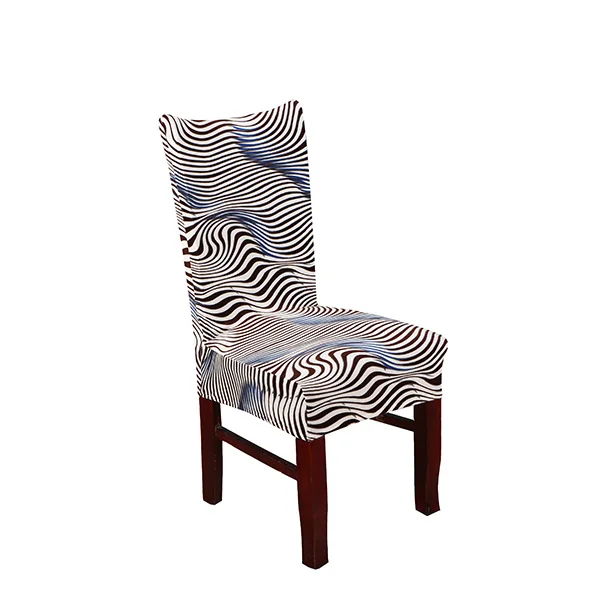 ADQKCLY Orange Velvet Dining Room Chair Cover Removable Spandex Elasticity Cover for Chair for