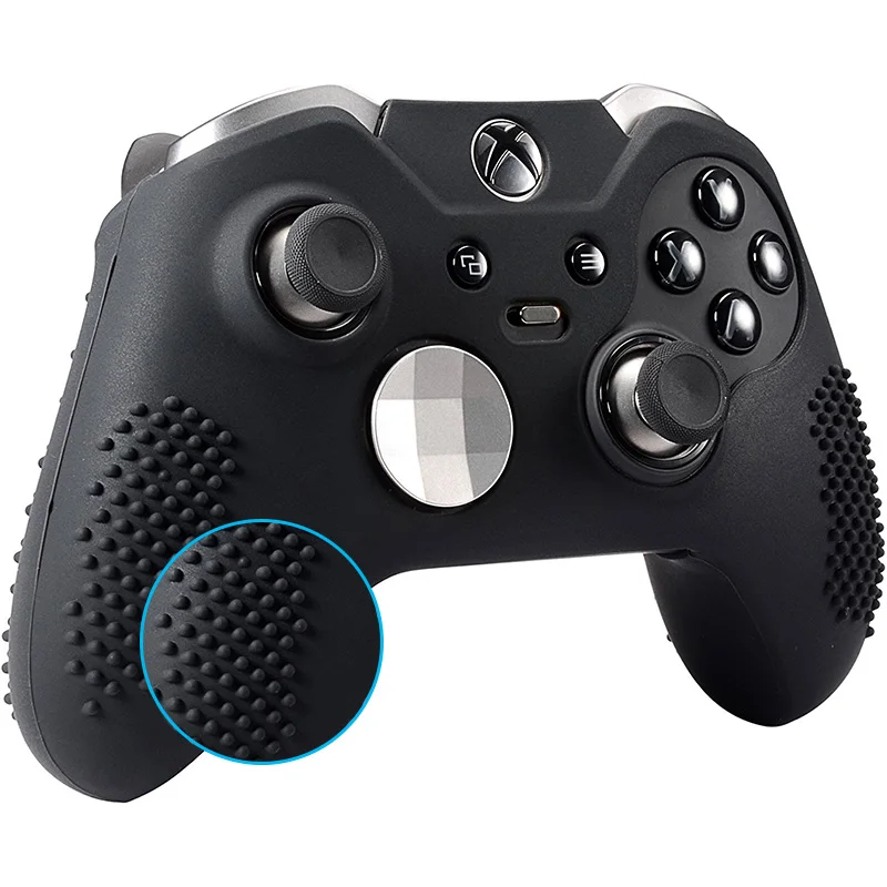 Silicone Gel Case for Xbox One Elite Controller Non Slip Joystick Case Cover with 2 pcs Thumb