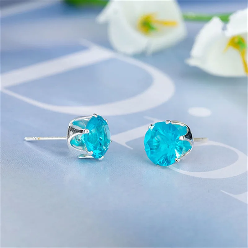 

2019 New brand jewelry luxury austrian crystal earrings for women godl for women stud earrings for girls gift