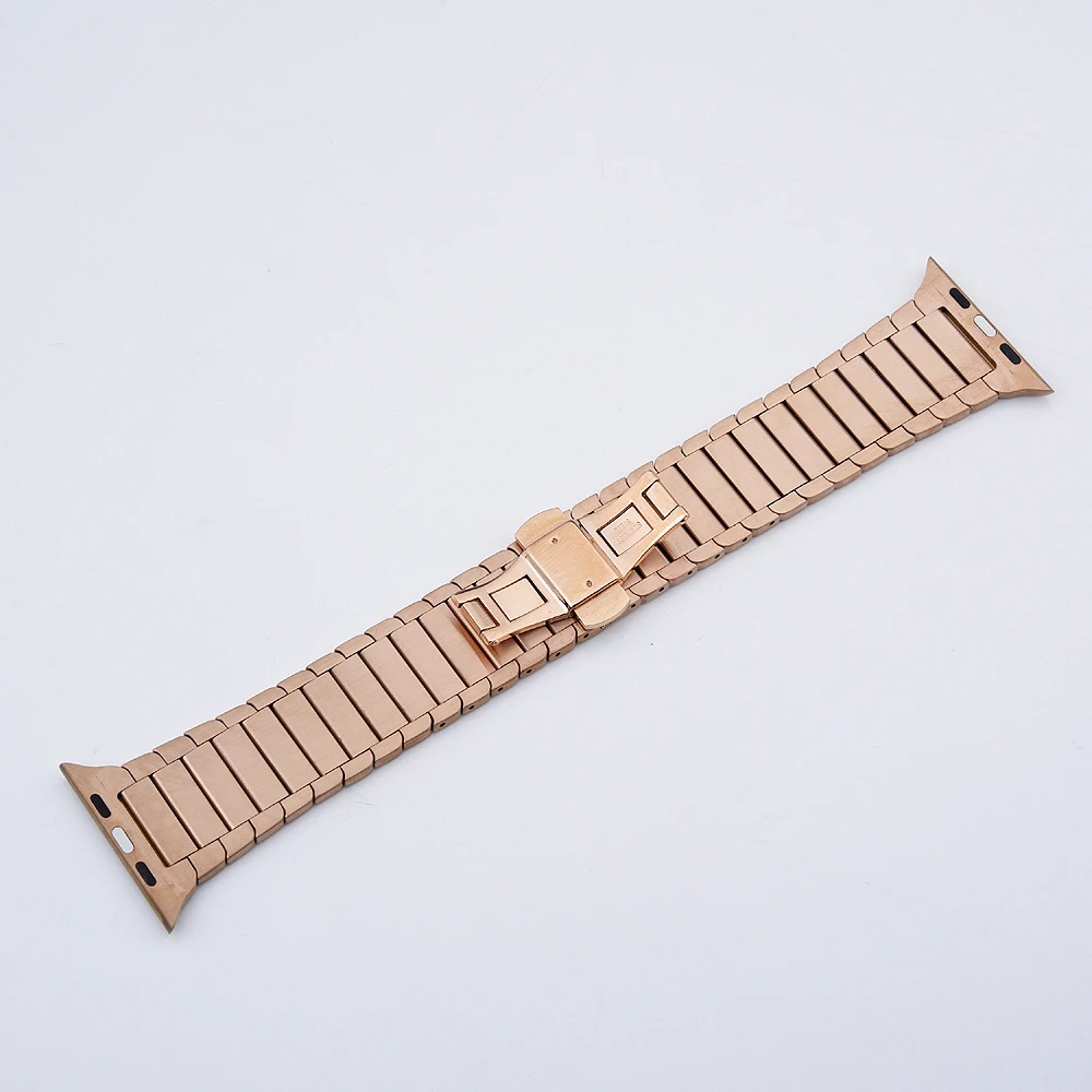 Роскошный ремешок для apple watch band apple watch 4 3 band iwatch 42 мм 38 мм 44 мм/40 мм браслет из нержавеющей стали correa Link