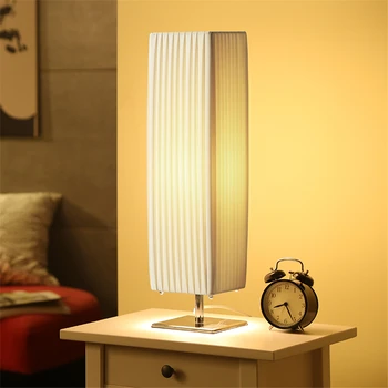 

European Fabric Textile Table Lamps Living Room Study Lamp Modern Warm Decoration Fashion Bedroom Bedside Table Lights Home Deco