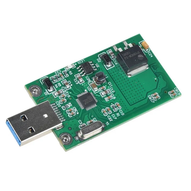 Недавно mSATA к USB3.0 адаптер карт модуля Wi-Fi адаптер Mini PCIE mSATA к флеш-накопитель USB 3,0 конвертер