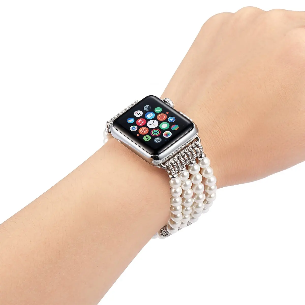 Ювелирные изделия ремешок+ чехол для Apple watch 38 мм 40 мм 40 мм 42 мм браслет для женщин ремешок для наручных часов iwatch серии 5/4/3/2/1