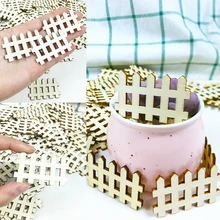 25/50/100 шт Мини реквизит фон с деревянным забором с точными вырезами натуральное дерево куски Детская ручной работы Скрапбукинг DIY вечерние Свадебные украшения