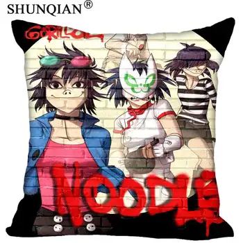 

Custom Gorillaz Square Pillowcase soft 60x60cm Two Sides Pillow Cover Zippered 1pcs Custom More Size