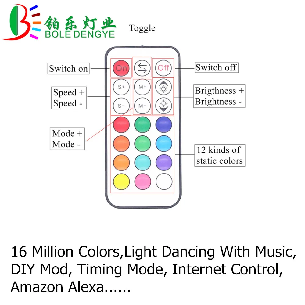 СВЕТОДИОДНАЯ лента SMD 5050 rgb 5 м 10N 15 Wi Fi неводонепроницаемая Светодиодная 12 В + 30