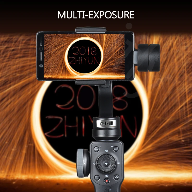 3 осевой карданный стабилизатор Zhiyun Smooth 4 Q для смартфона экшн камеры iPhoneX gopro4/5/6 pk