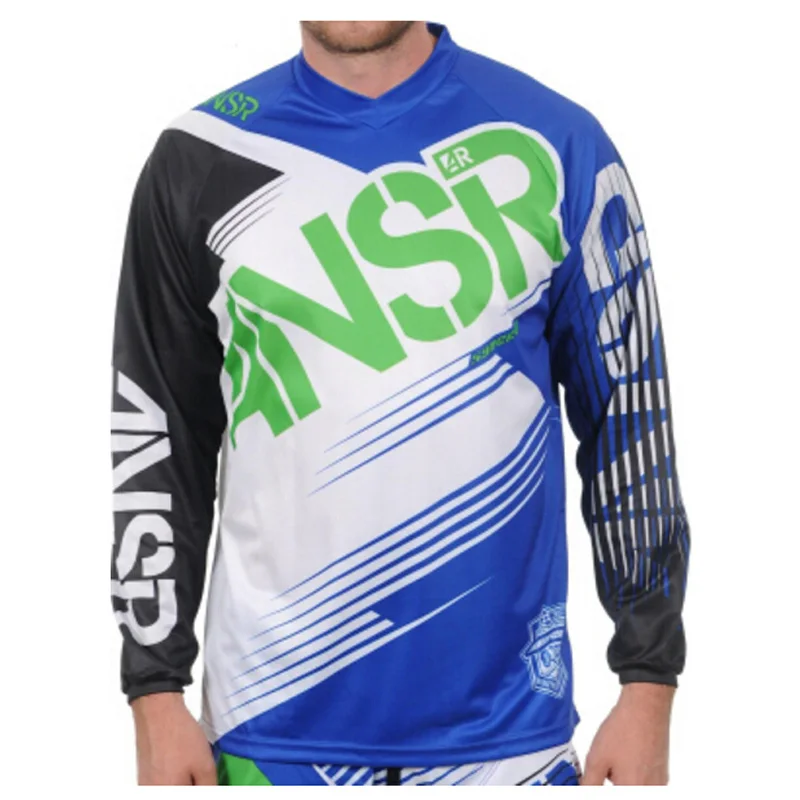 2018  ansr bike mtb fast dry moto gp shirt race downhill motocross ride cycle wear tshirt bmx long sleeve xxxl jersey