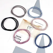 1 шт. веревка для волос для девочек двойной эластичные резинки Хорошие Супер жесткий веревка для волос двойные волосы на кольцевом креплении аксессуары G0409