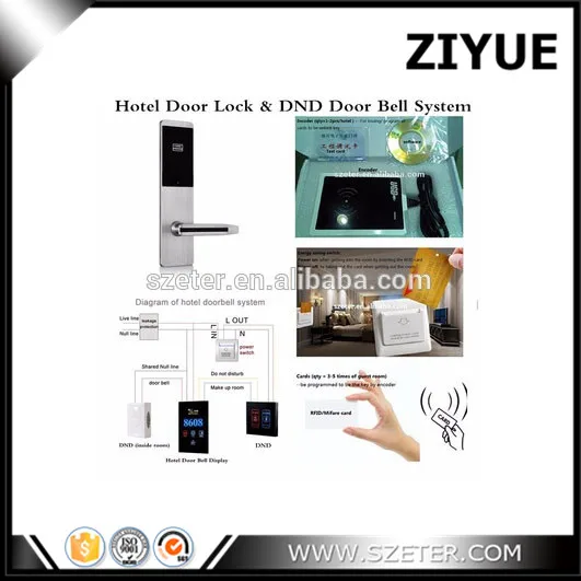 ZIYUE RFID карты отель замок считыватель кодер программист для ZIYUE вечная система блокировки только