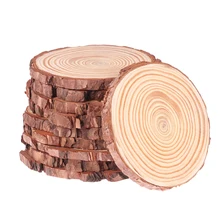 10 шт 10-12 см натуральные деревянные срезы бревен диски для DIY ремесла свадебные центральные части