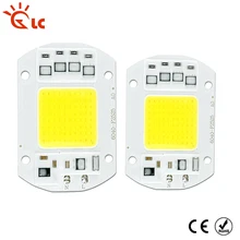 Светодиодный чип COB 220 в 240 в 3 Вт 10 Вт 20 Вт 30 Вт 50 Вт холодный белый теплый белый светодиодный светильник лампа вход умный IC прожектор точечный светильник